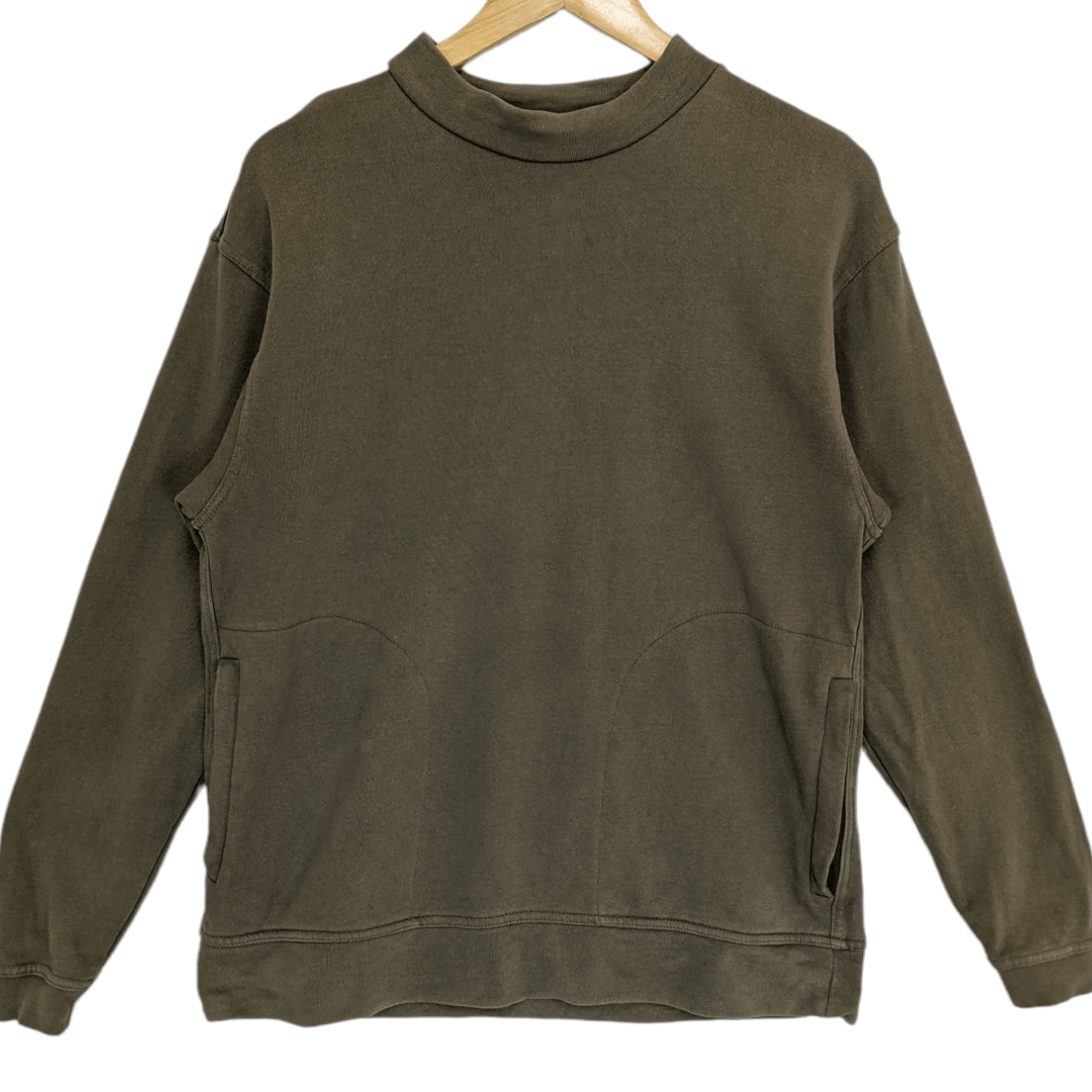 Beams Plus BEAMS Green Army Plain Jumper Sweatshirt Size US S / EU 44-46 / 1 - 2 Thumbnail