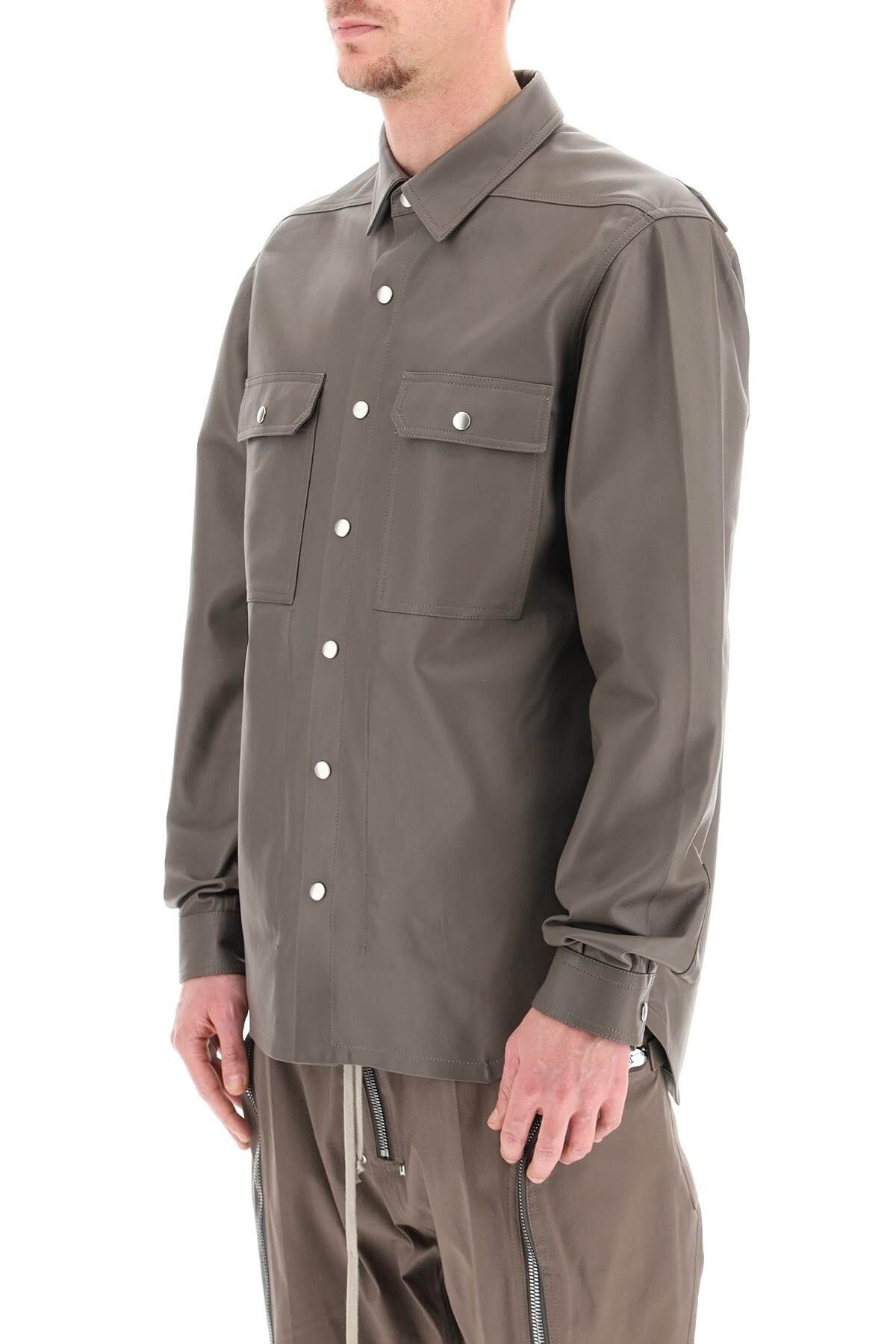 Rick Owens leather outer shirt 44 Sサイズ