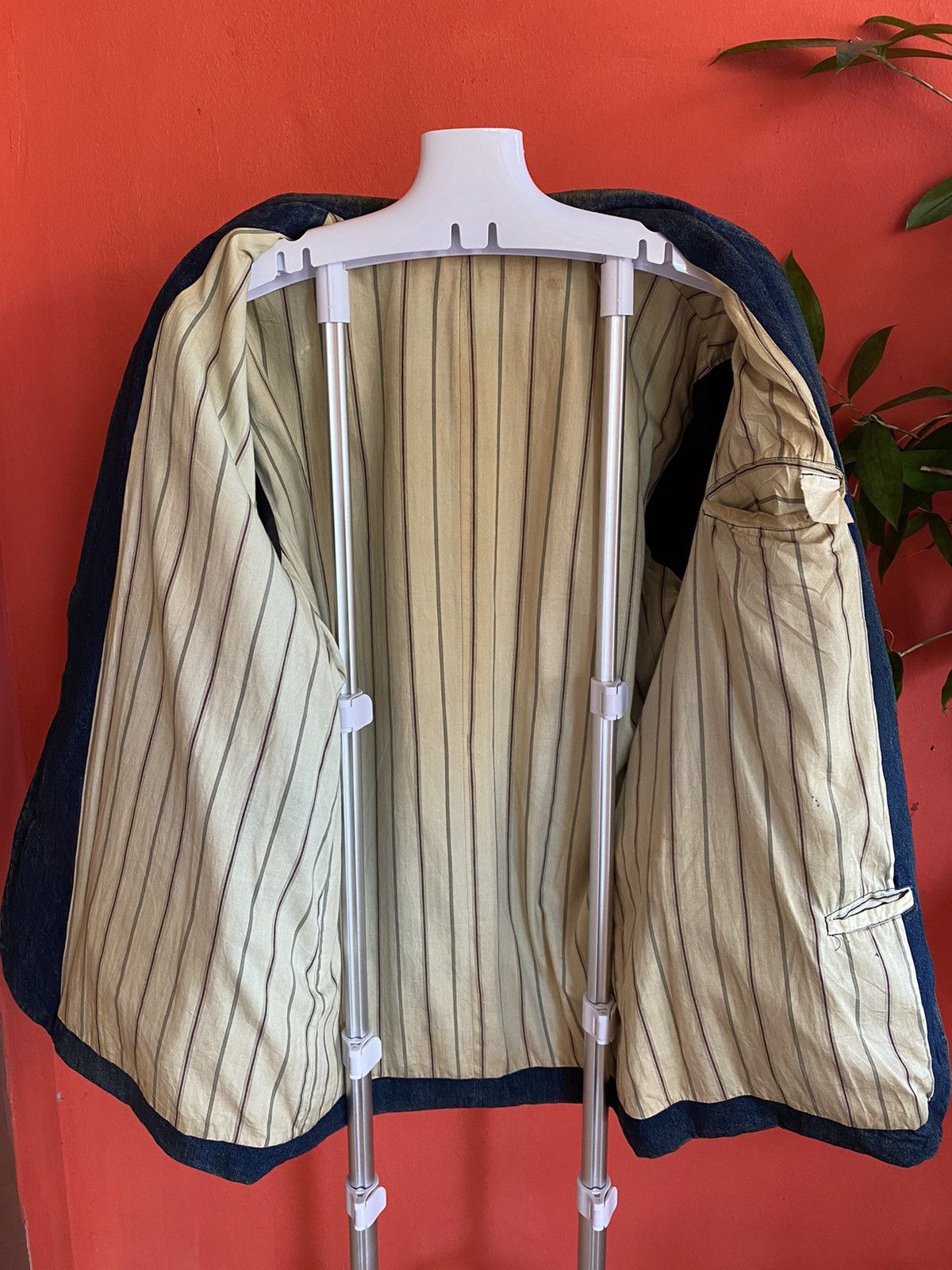 Vintage 🔥 Vintage Distress Denime Jacket Nice Design Size US L / EU 52-54 / 3 - 10 Thumbnail