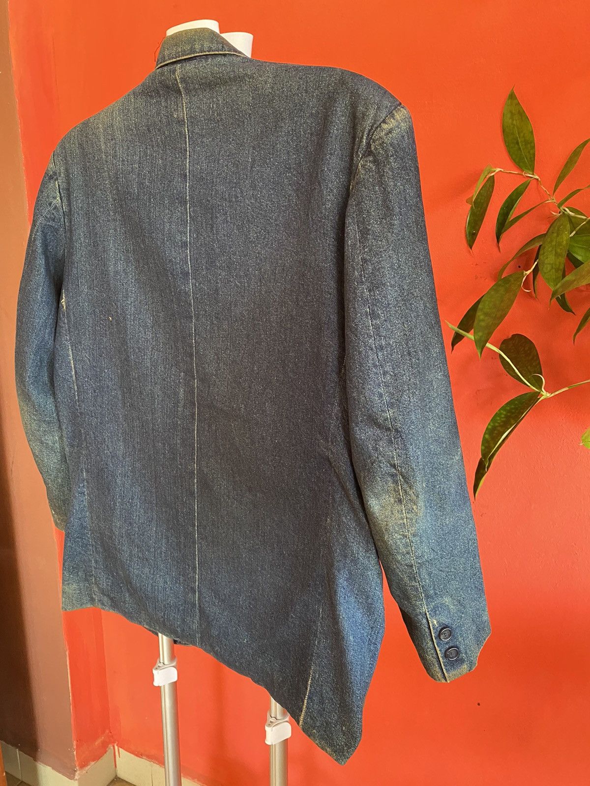 Vintage 🔥 Vintage Distress Denime Jacket Nice Design Size US L / EU 52-54 / 3 - 12 Thumbnail