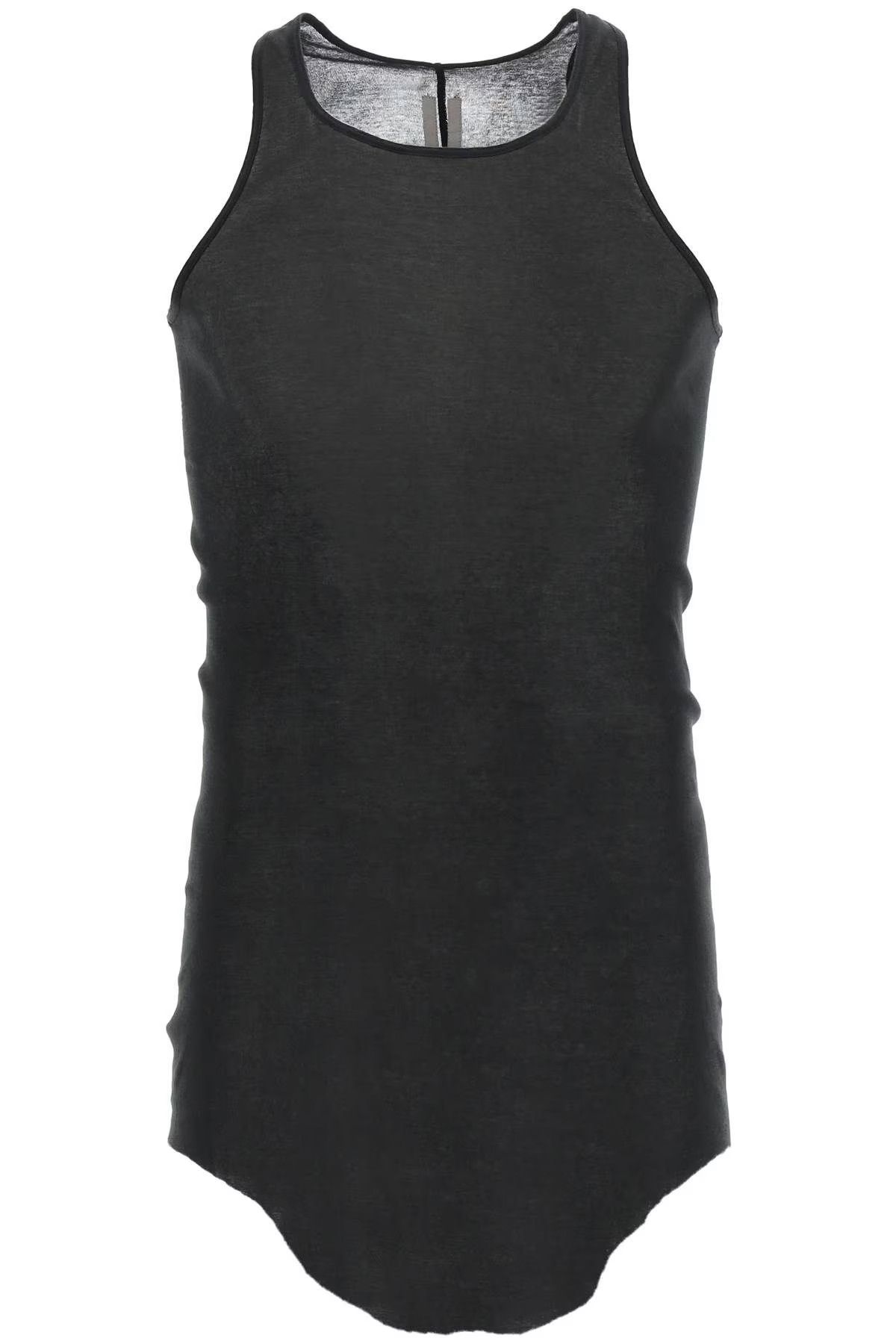 image of Rick Owens Ss23 Basic Tank Top in Black, Men's (Size Large)