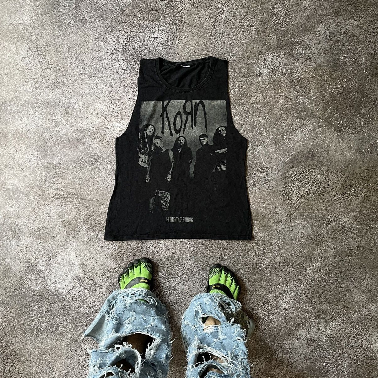 Vintage Vintage Y2K Korn Graphic Tank Top Black Goth Streetwear S Size US S / EU 44-46 / 1 - 1 Thumbnail
