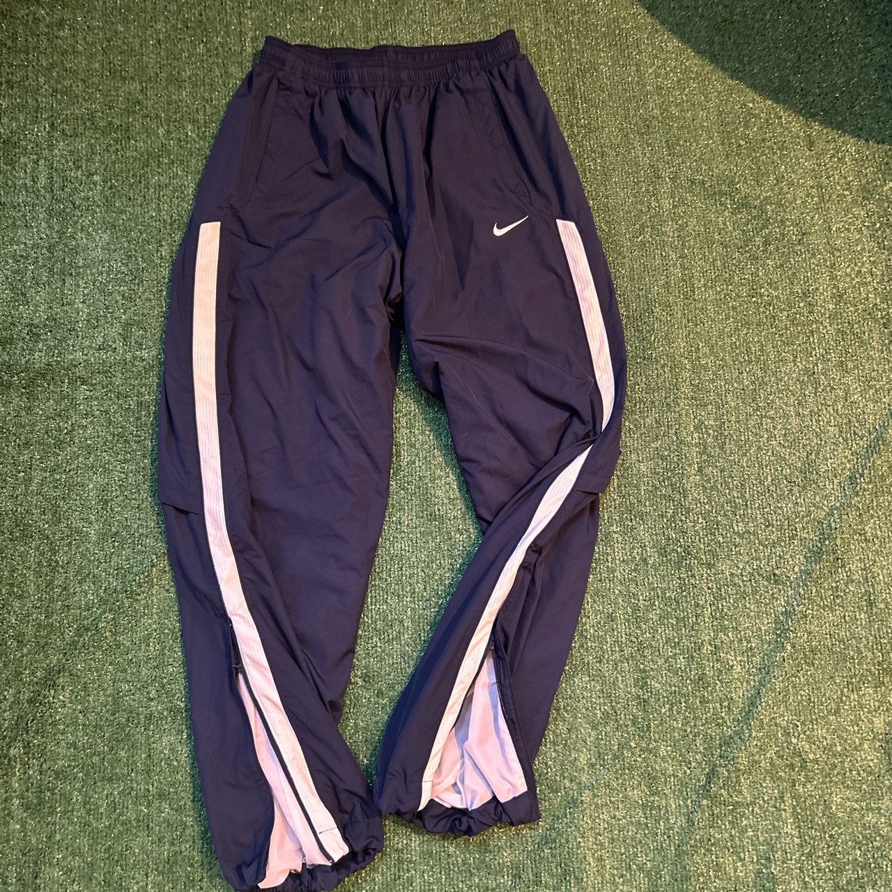 Nike × Vintage Vintage Y2K Nike Navy Track Pants Size US 32 / EU 48 - 3 Thumbnail
