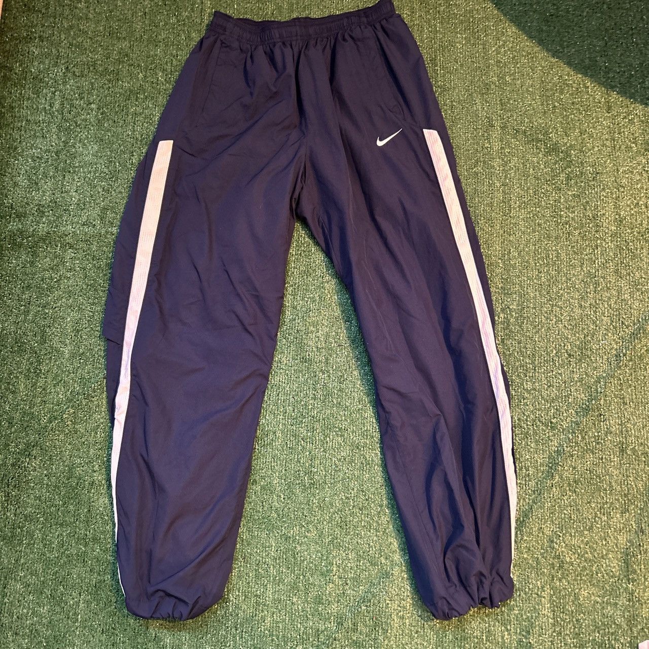 Nike × Vintage Vintage Y2K Nike Navy Track Pants Size US 32 / EU 48 - 1 Thumbnail