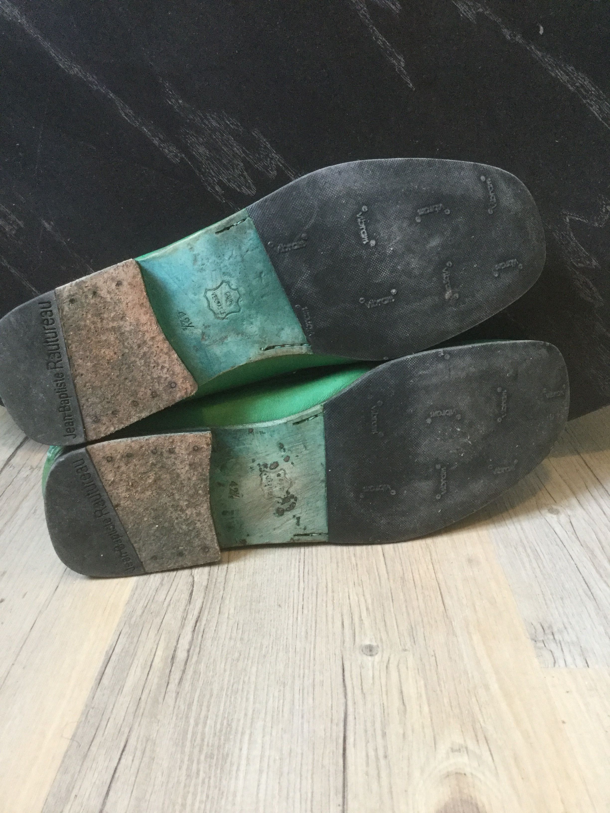 Jean Baptiste Rautureau Amazing green loafers.Like Gucci or Hermes loafers Size US 9 / EU 42 - 5 Thumbnail