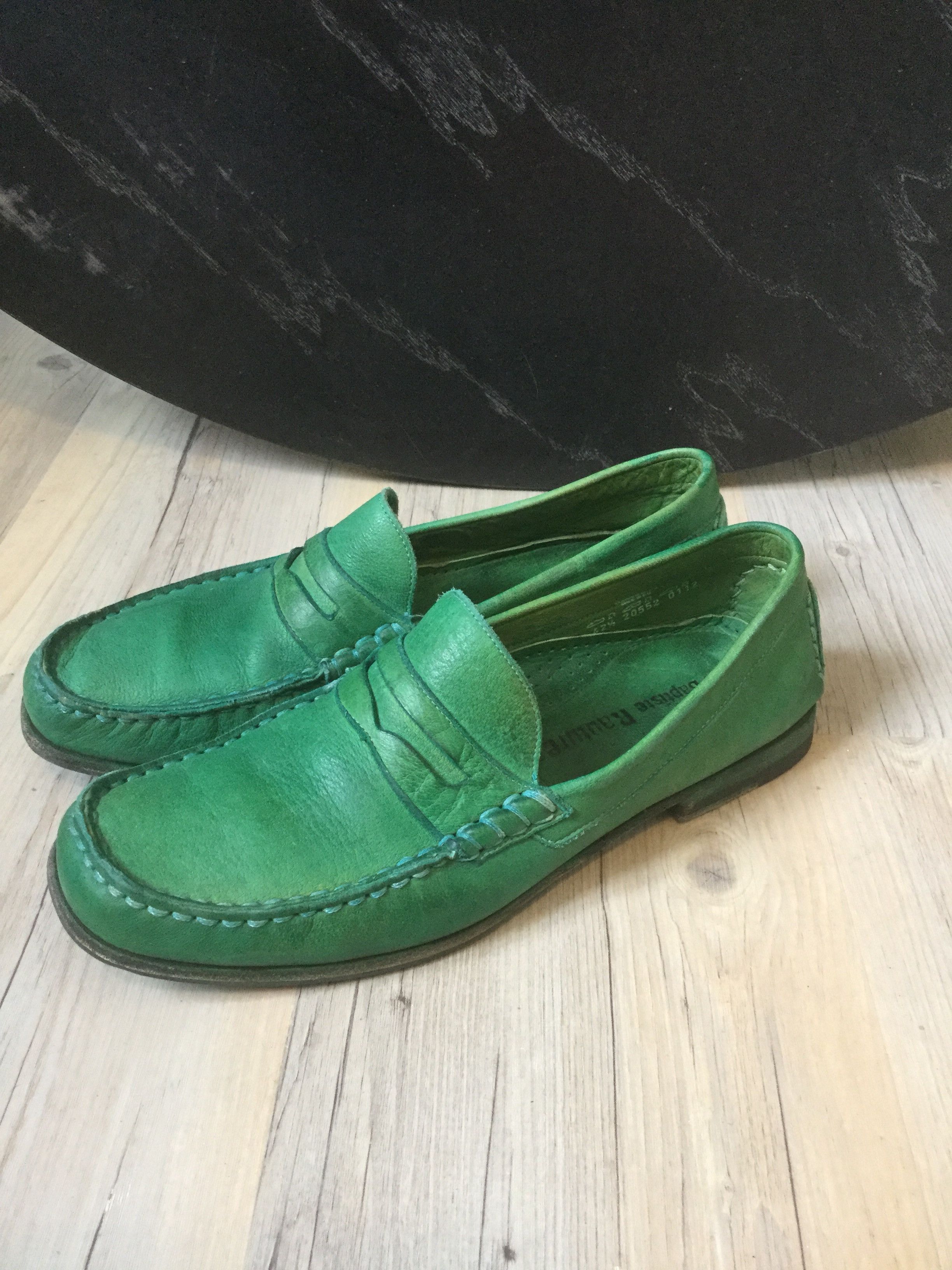 Jean Baptiste Rautureau Amazing green loafers.Like Gucci or Hermes loafers Size US 9 / EU 42 - 1 Thumbnail