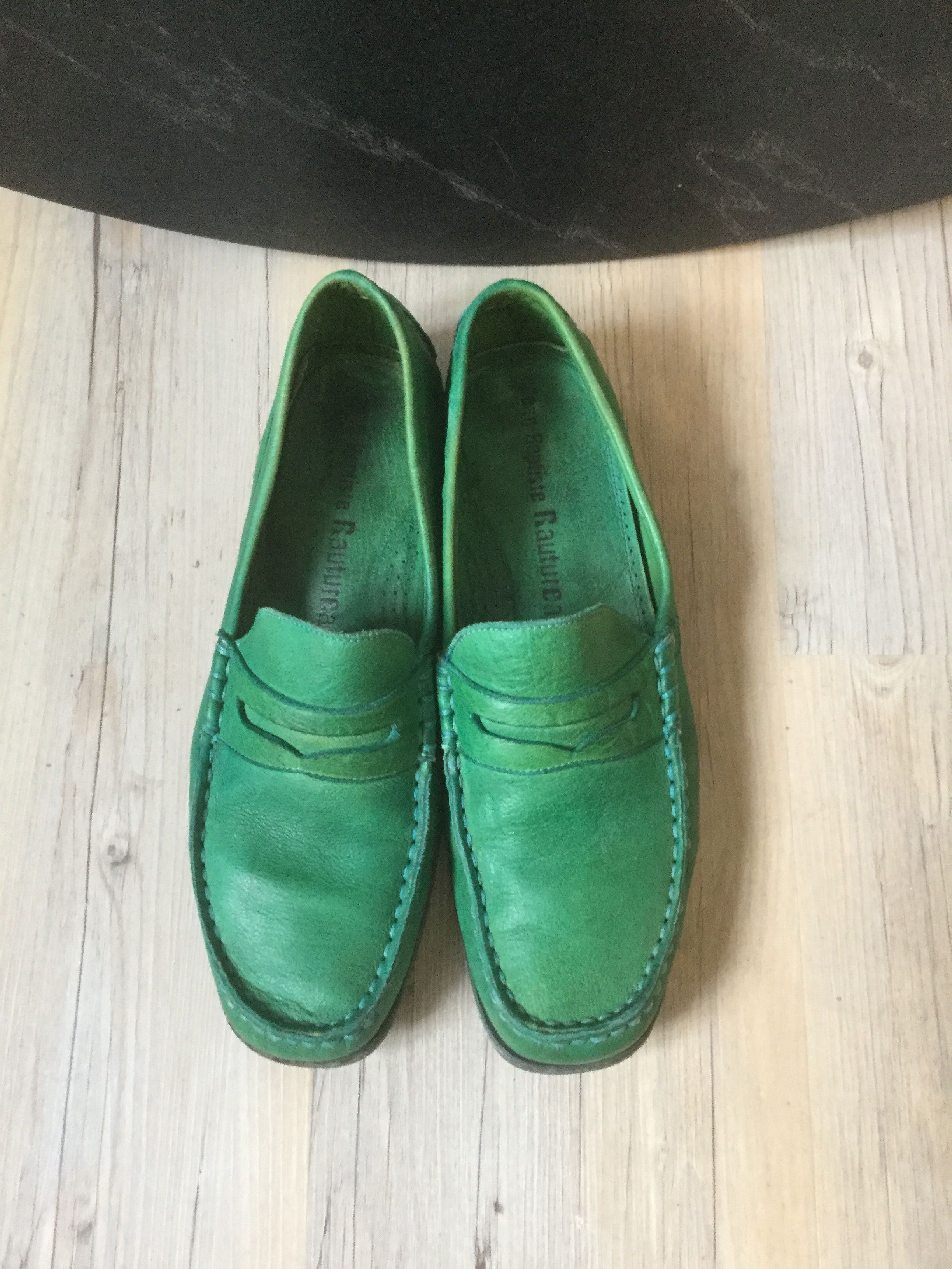 Jean Baptiste Rautureau Amazing green loafers.Like Gucci or Hermes loafers Size US 9 / EU 42 - 2 Thumbnail