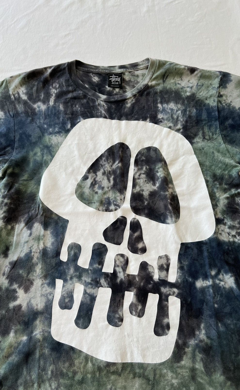 Stussy Vintage 2000s Stussy Skull Streetwear Tie Dye Tee Size US M / EU 48-50 / 2 - 4 Thumbnail