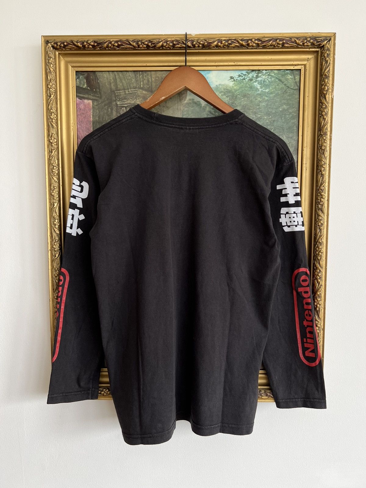 Nintendo Vintage 2000s Nintendo Streetwear Black Long Sleeve Tee Size US S / EU 44-46 / 1 - 2 Thumbnail