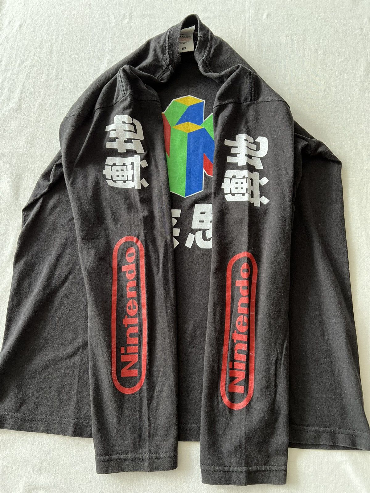 Nintendo Vintage 2000s Nintendo Streetwear Black Long Sleeve Tee Size US S / EU 44-46 / 1 - 7 Thumbnail