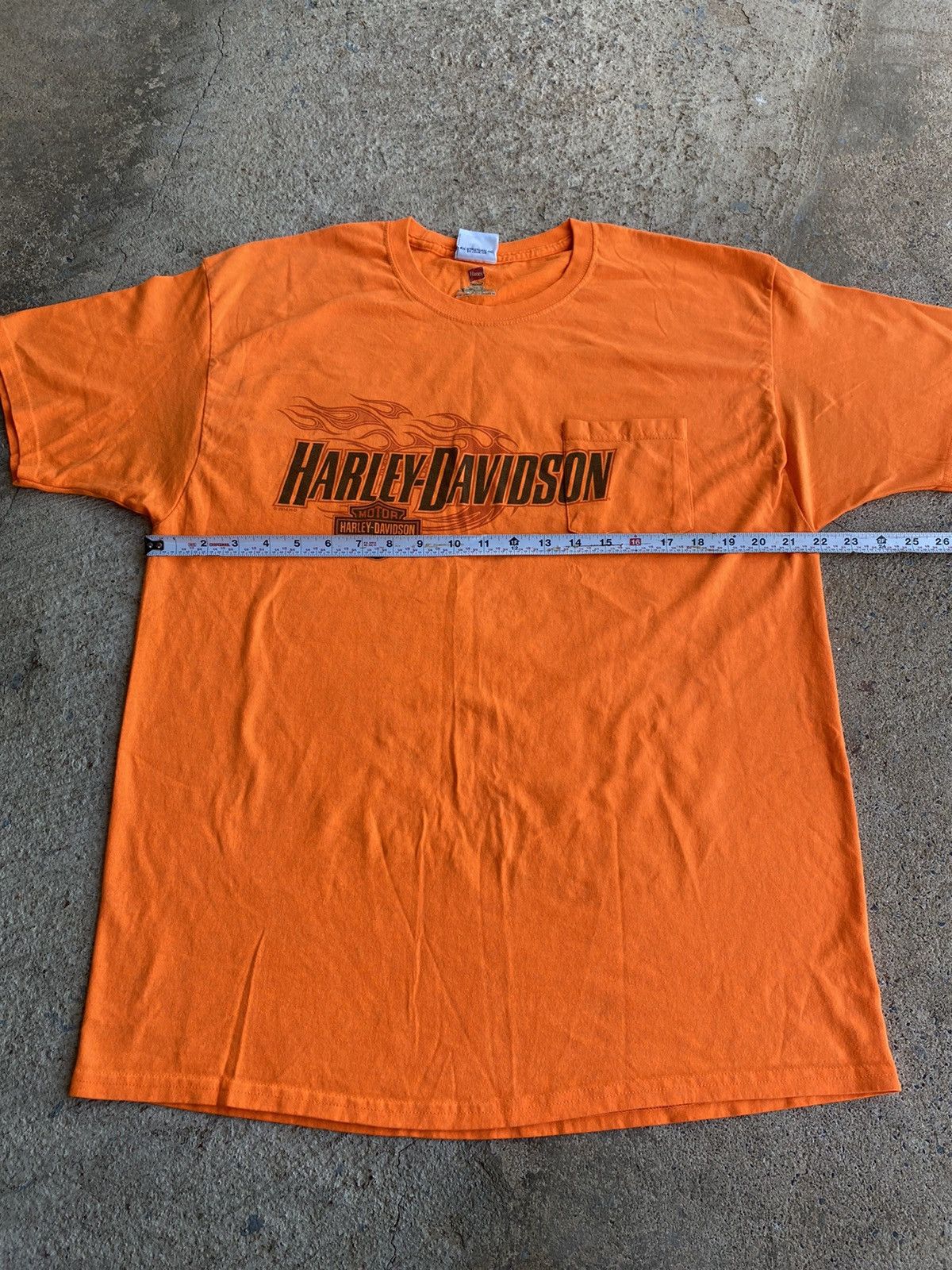 Harley Davidson × Vintage Vintage Harley Davidson Fire Flame Double Sided Shirt Tee Size US XL / EU 56 / 4 - 8 Thumbnail