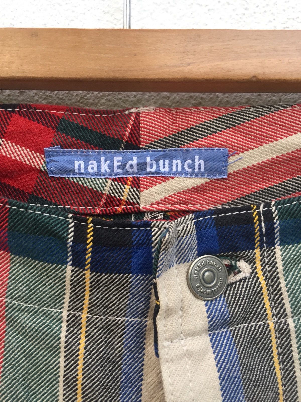 Orslow DOPE🔥🇯🇵 Made NakEd Bunch Check Tartan Cargo Pants Size US 30 / EU 46 - 8 Thumbnail