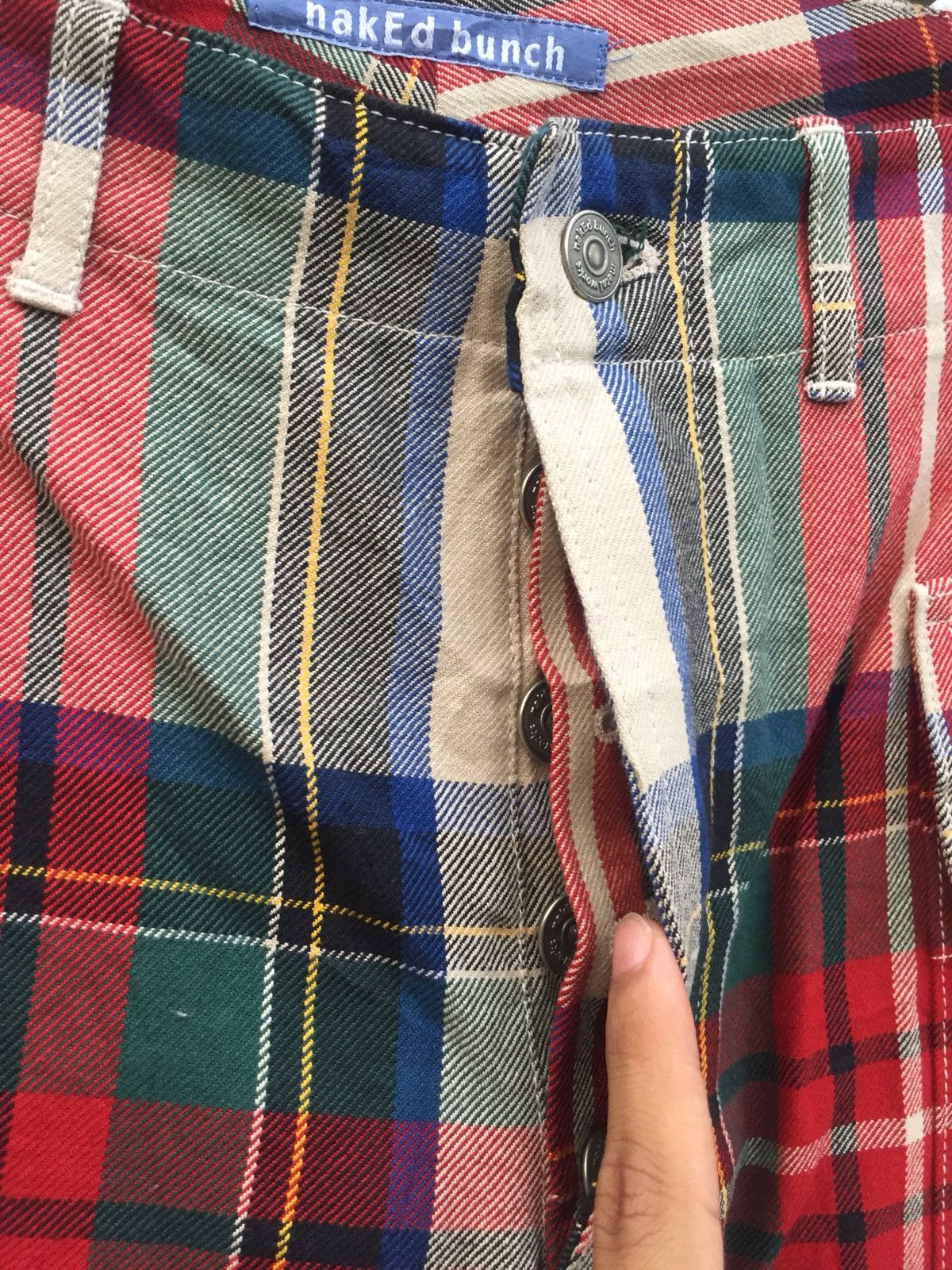 Orslow DOPE🔥🇯🇵 Made NakEd Bunch Check Tartan Cargo Pants Size US 30 / EU 46 - 6 Thumbnail