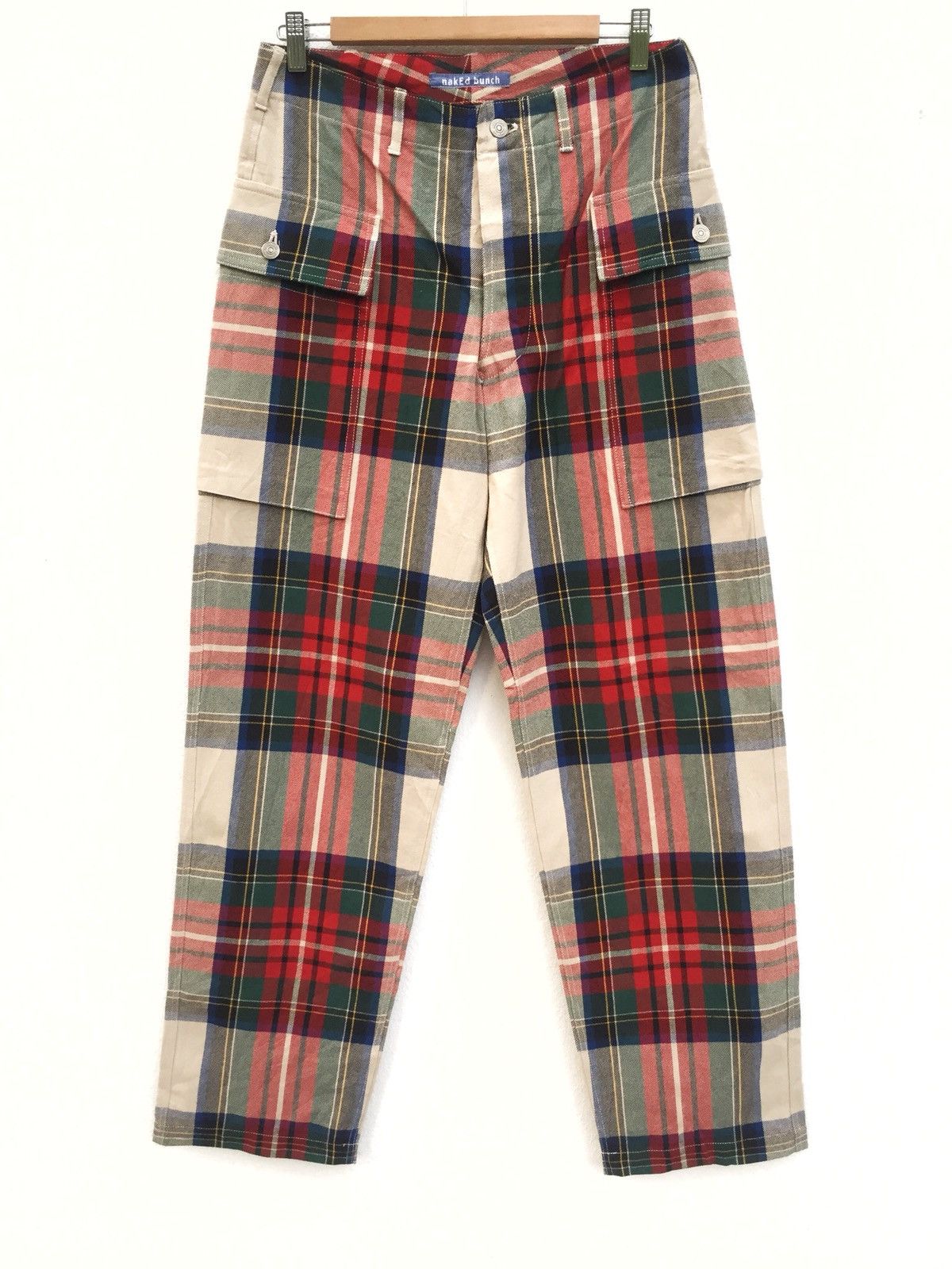 Orslow DOPE🔥🇯🇵 Made NakEd Bunch Check Tartan Cargo Pants Size US 30 / EU 46 - 1 Thumbnail