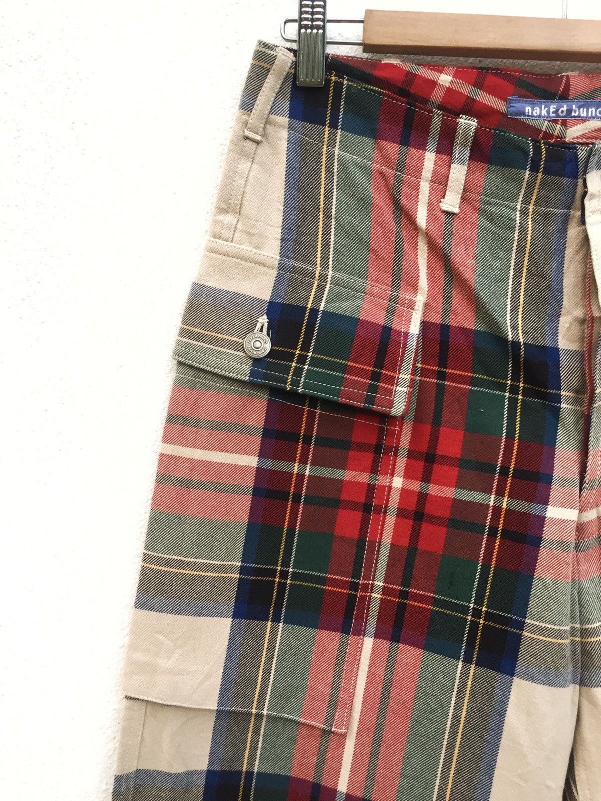 Orslow DOPE🔥🇯🇵 Made NakEd Bunch Check Tartan Cargo Pants Size US 30 / EU 46 - 5 Thumbnail