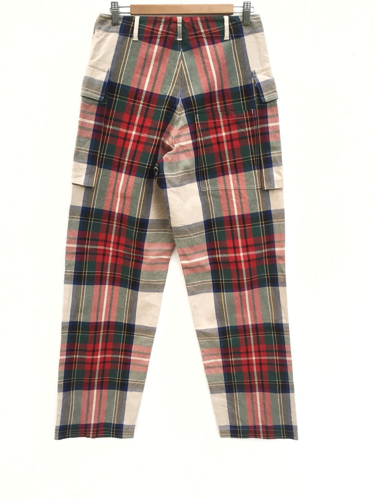 Orslow DOPE🔥🇯🇵 Made NakEd Bunch Check Tartan Cargo Pants Size US 30 / EU 46 - 3 Thumbnail