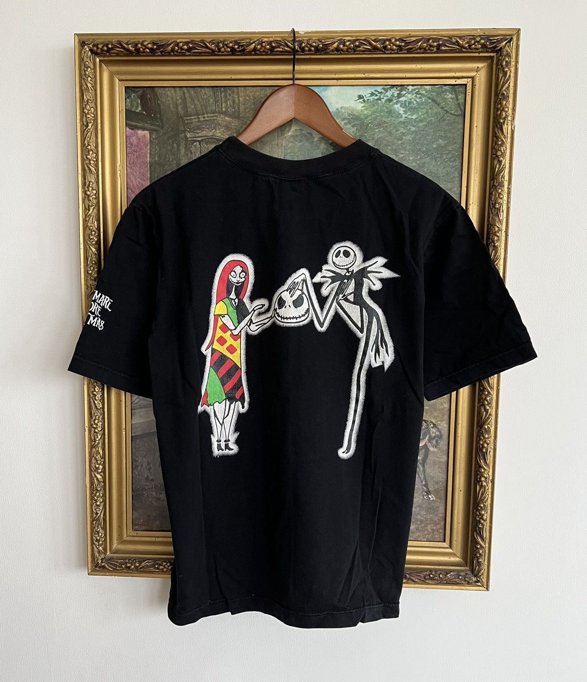 Cartoon Network Vintage 90s The Nightmare Before Christmas Black Tee Size US M / EU 48-50 / 2 - 1 Thumbnail