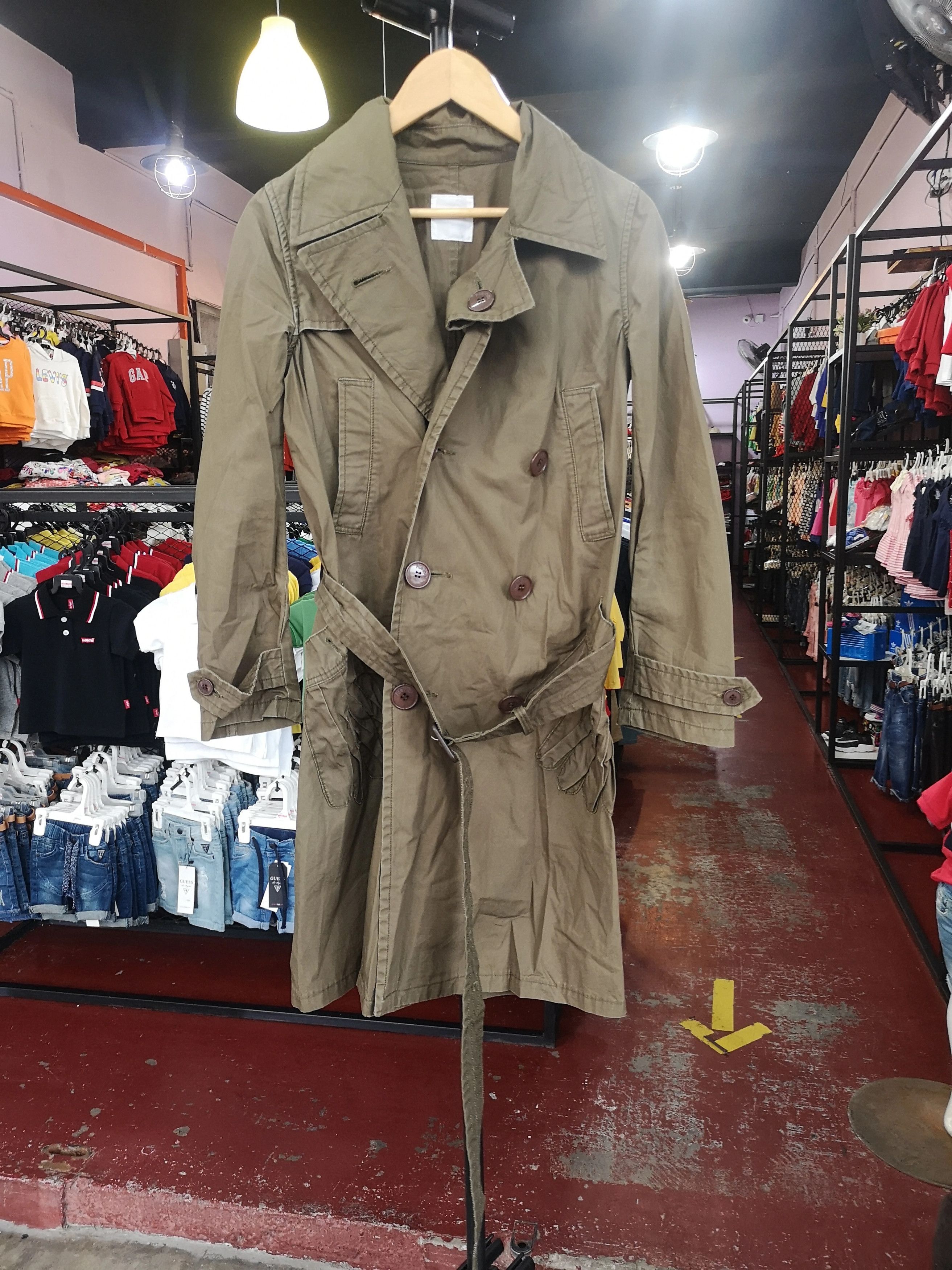 image of Issey Miyake Nenet Parka Jacket in Army Green, Men's (Size Medium)