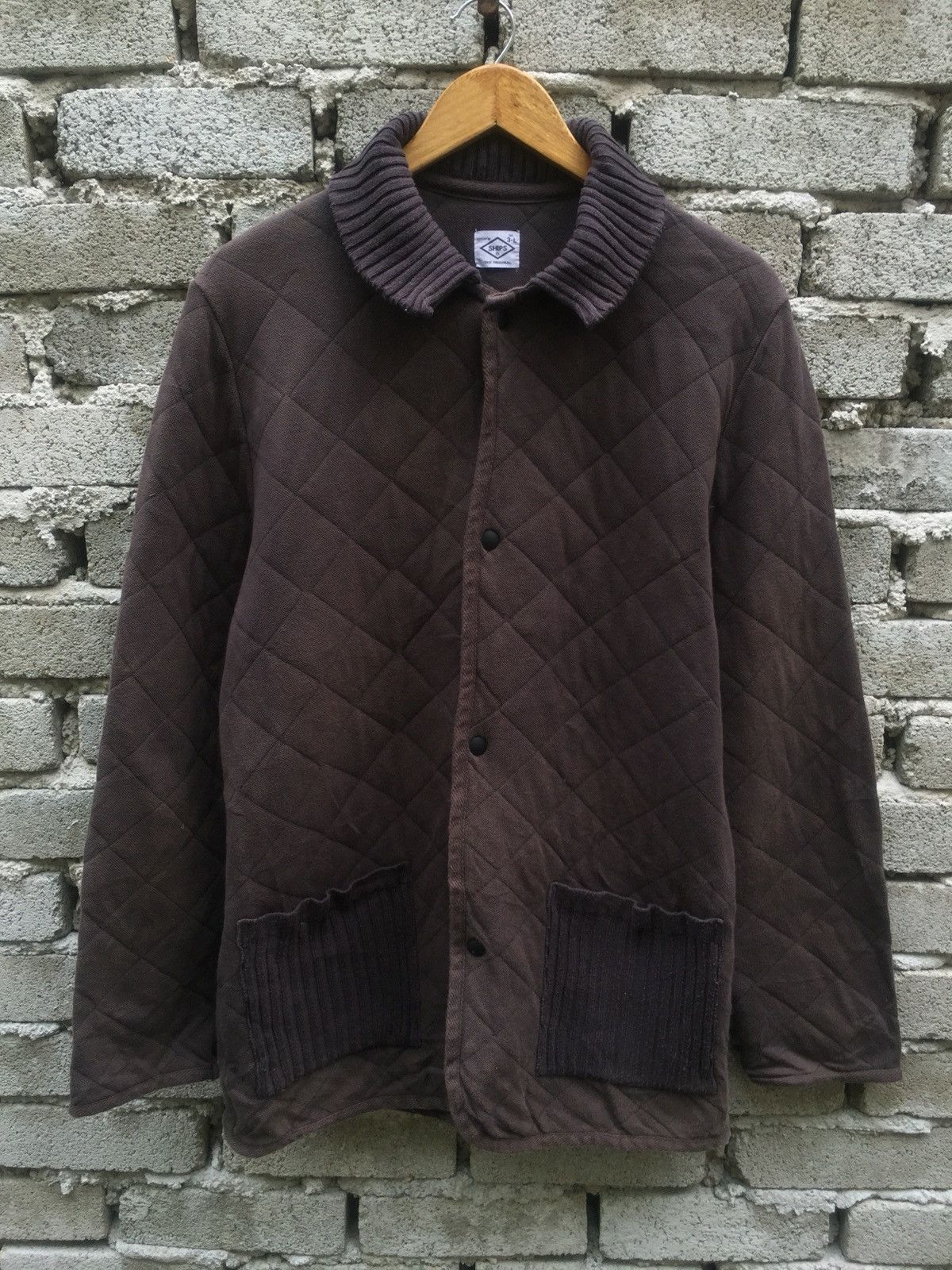 SHIPS Ships 🇯🇵 Quilted Warm Snap Button Overcoat Jacket Size US M / EU 48-50 / 2 - 1 Thumbnail
