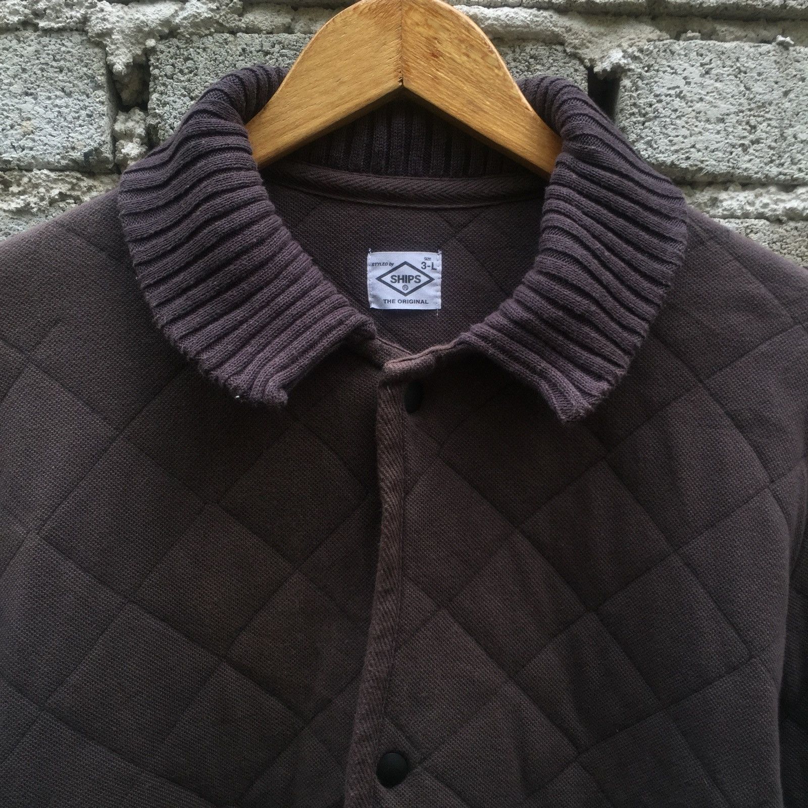 SHIPS Ships 🇯🇵 Quilted Warm Snap Button Overcoat Jacket Size US M / EU 48-50 / 2 - 3 Thumbnail