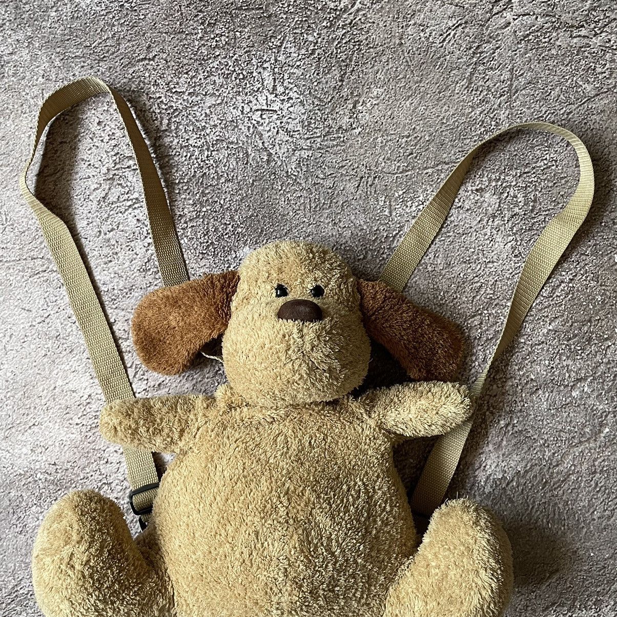 Vintage Vintage Y2K Plush Dog Backpack Toy Baggy Strap Brown Punk OS Size ONE SIZE - 6 Thumbnail