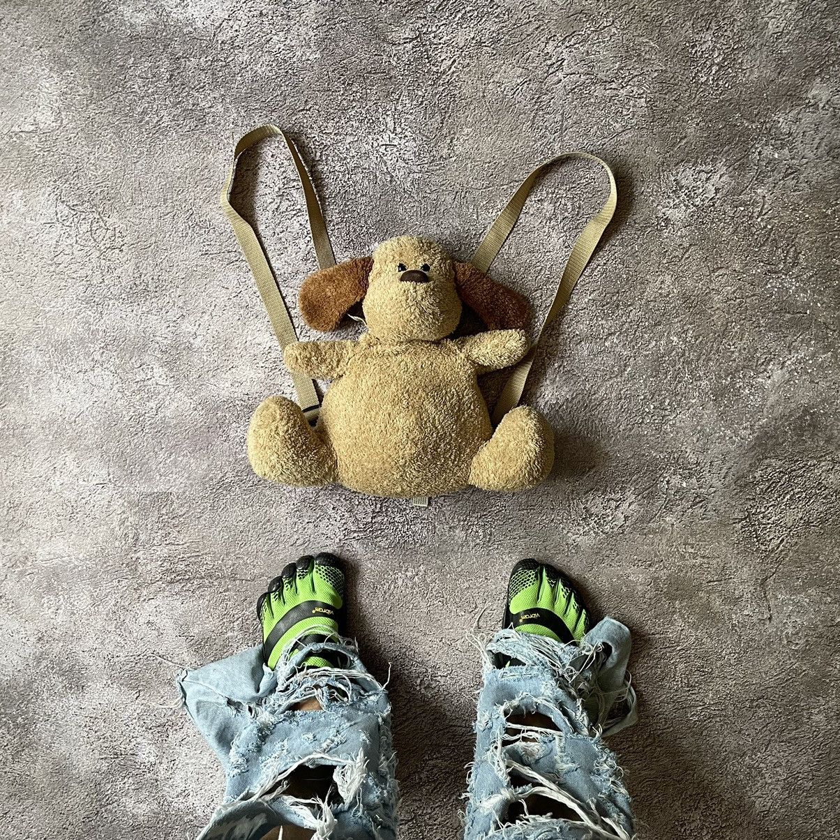 Vintage Vintage Y2K Plush Dog Backpack Toy Baggy Strap Brown Punk OS Size ONE SIZE - 1 Thumbnail