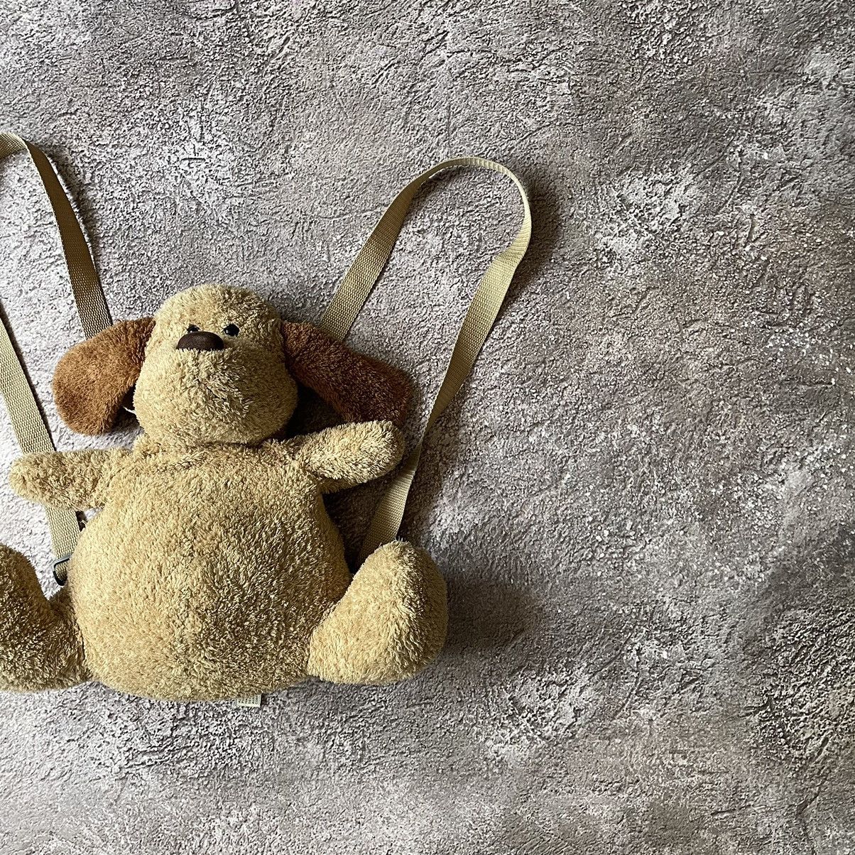 Vintage Vintage Y2K Plush Dog Backpack Toy Baggy Strap Brown Punk OS Size ONE SIZE - 3 Thumbnail