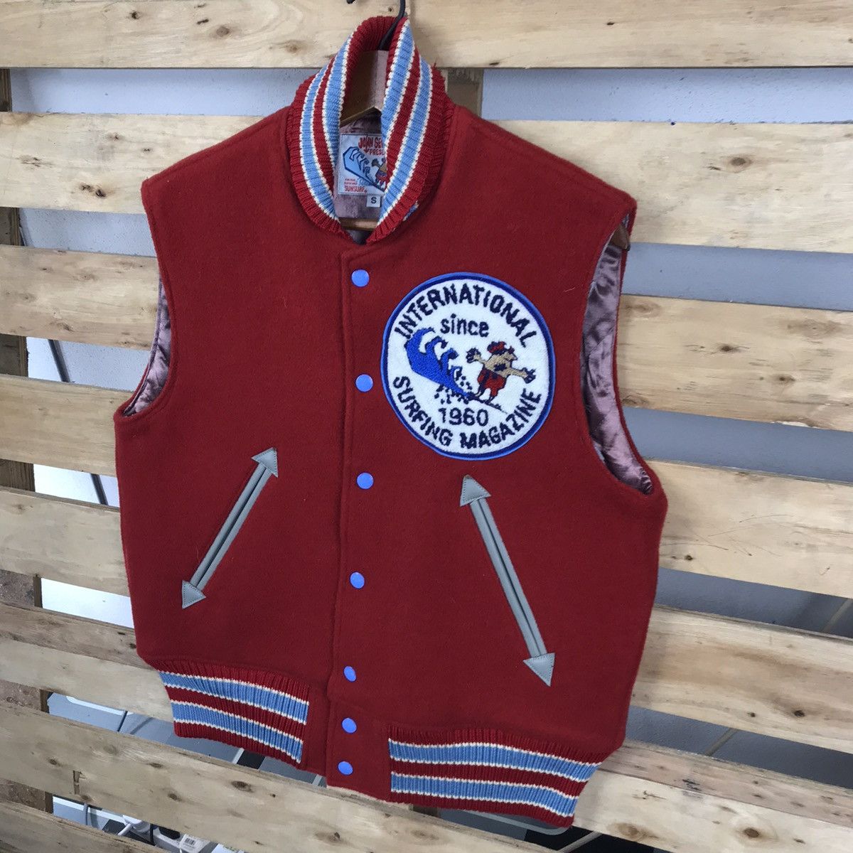 Sun Surf Vintage John Severson Sun Surf Sleeveless Varsity Jacket Size US S / EU 44-46 / 1 - 6 Thumbnail