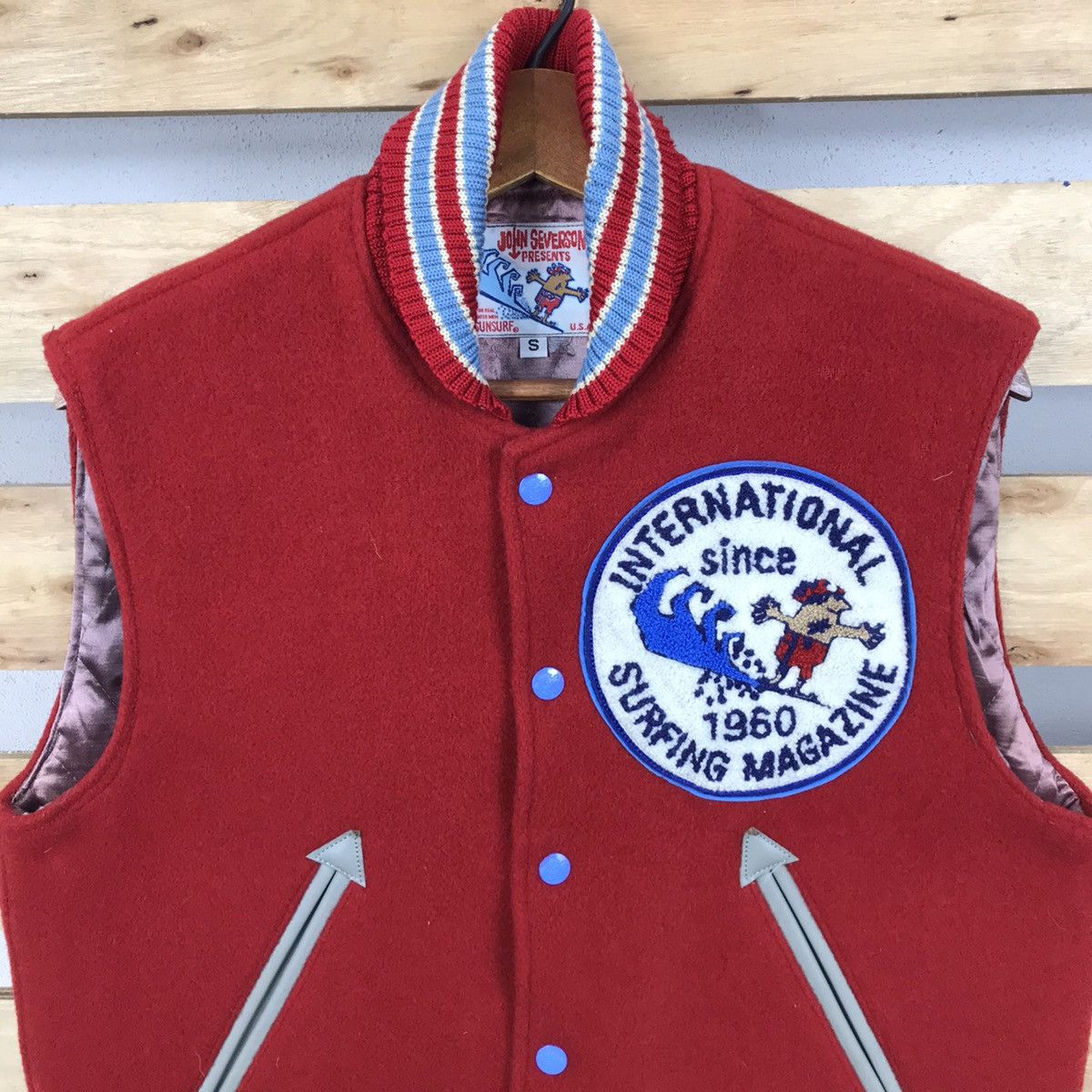 Sun Surf Vintage John Severson Sun Surf Sleeveless Varsity Jacket Size US S / EU 44-46 / 1 - 3 Thumbnail