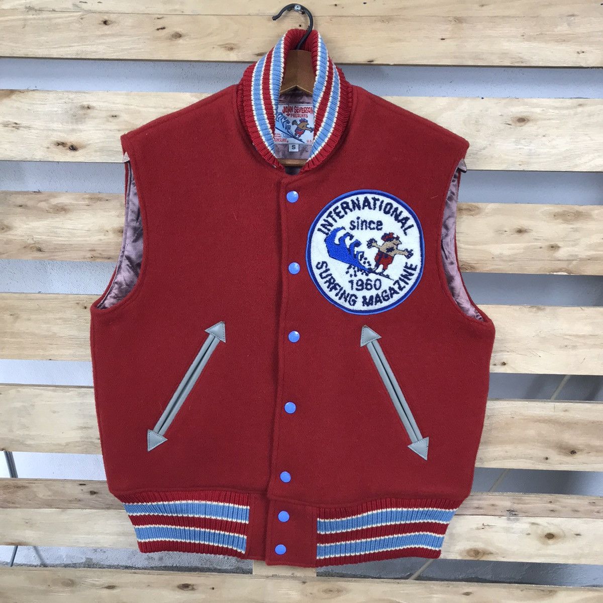 Sun Surf Vintage John Severson Sun Surf Sleeveless Varsity Jacket Size US S / EU 44-46 / 1 - 12 Thumbnail