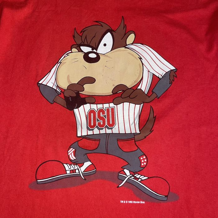 Vintage Crazy Vintage 90s Ohio State Buckeyes Taz Looney Tunes Tee ...