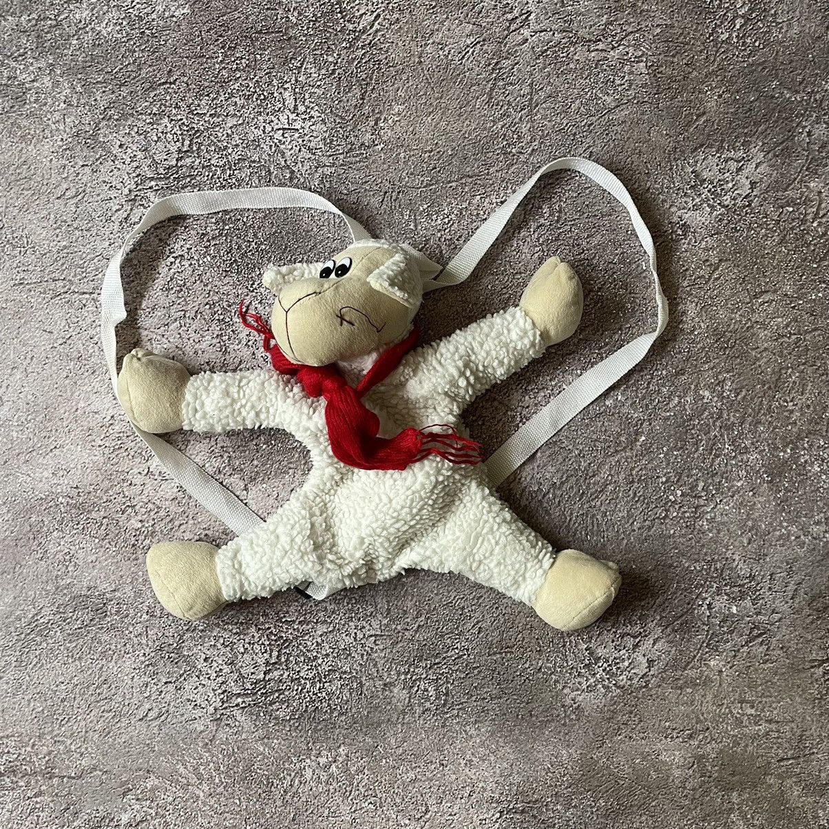 Vintage Vintage Y2K 90s Plush Goat Backpack Toy Cream Grunge Slim OS Size ONE SIZE - 3 Thumbnail