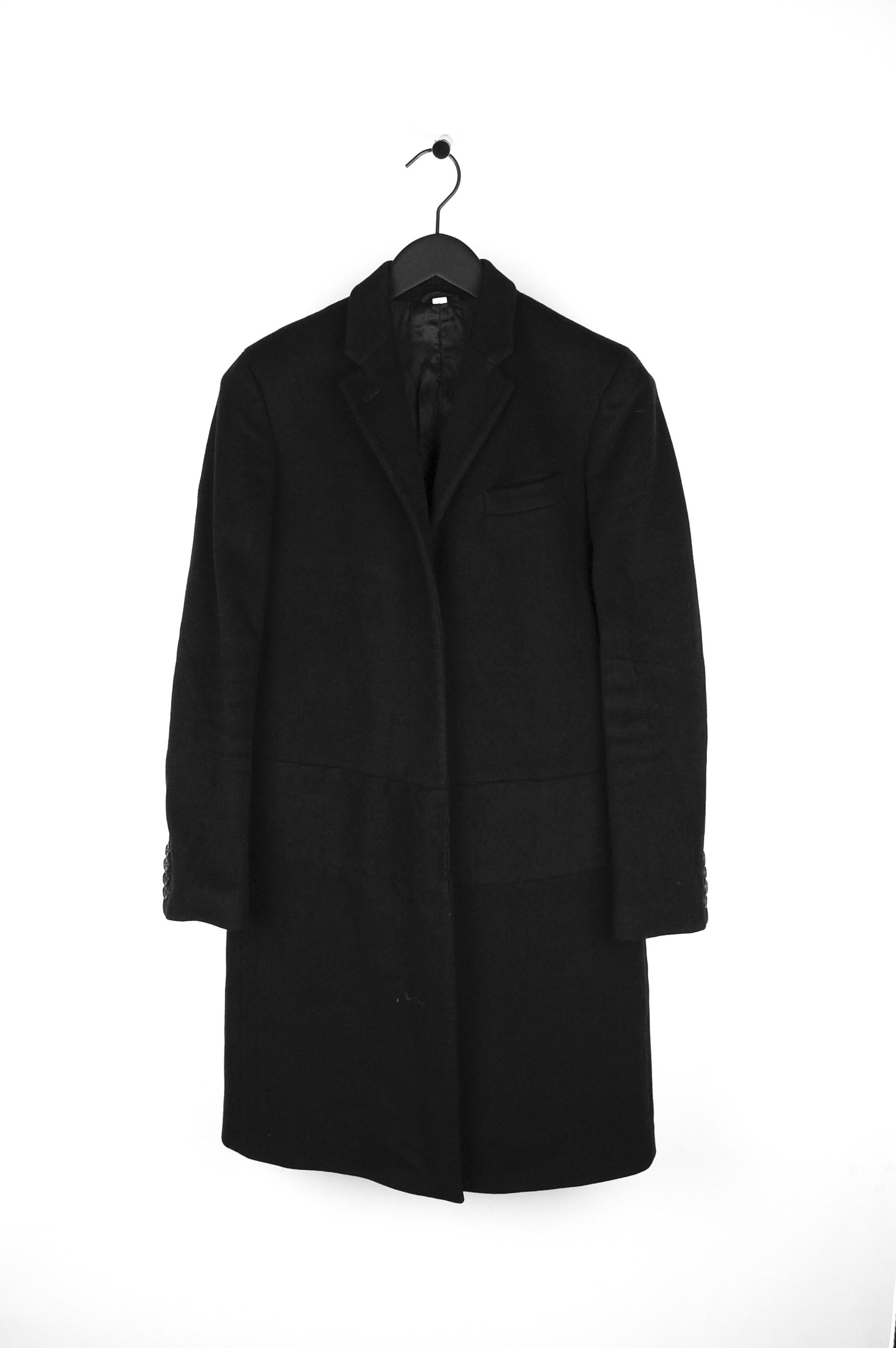 image of Helmut Lang Fall 2002 Women Black Coat In Size 42 (S/m)