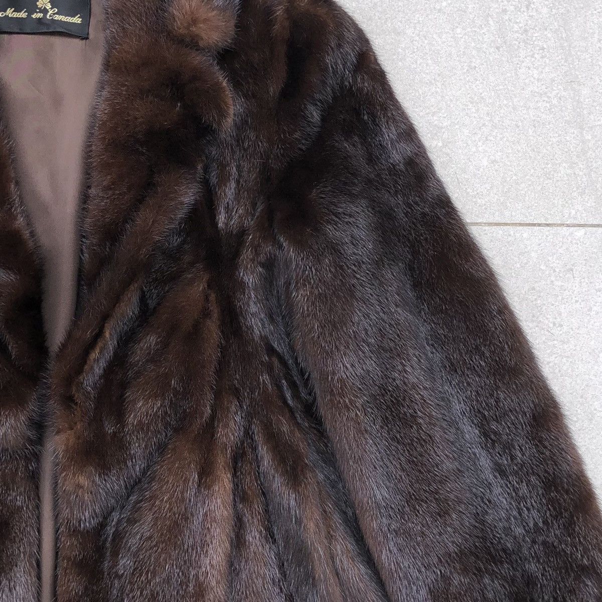 Japanese Brand Dasco Brown Mink Fur Coat For Women Made Canada Size M / US 6-8 / IT 42-44 - 6 Thumbnail