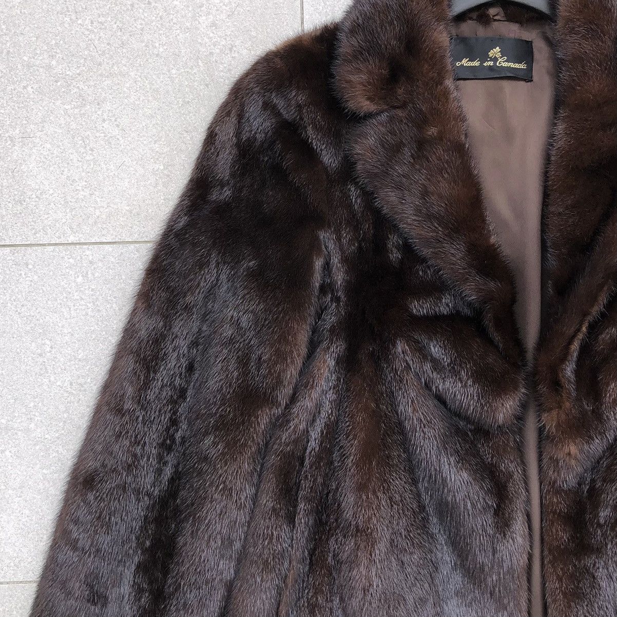 Japanese Brand Dasco Brown Mink Fur Coat For Women Made Canada Size M / US 6-8 / IT 42-44 - 5 Thumbnail