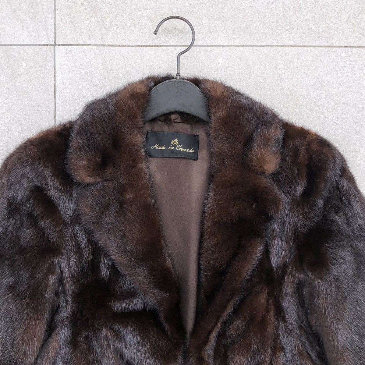 Japanese Brand Dasco Brown Mink Fur Coat For Women Made Canada Size M / US 6-8 / IT 42-44 - 7 Thumbnail