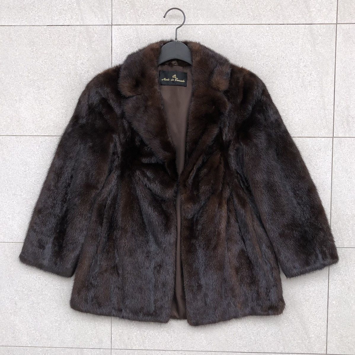Japanese Brand Dasco Brown Mink Fur Coat For Women Made Canada Size M / US 6-8 / IT 42-44 - 8 Thumbnail