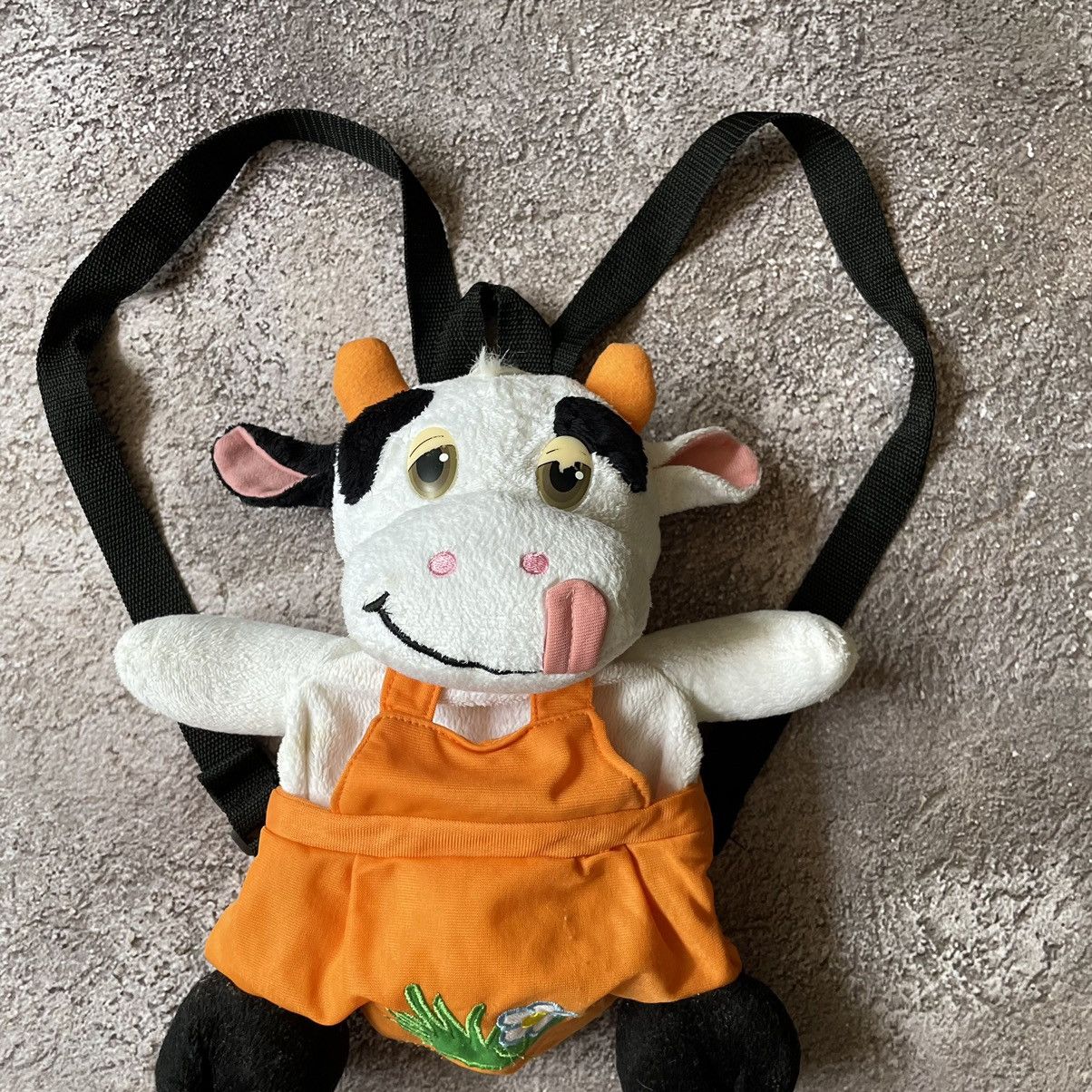 Vintage Vintage Y2K Cow Plush Backpack Toy Bag Accessory Goth OS Size ONE SIZE - 6 Thumbnail