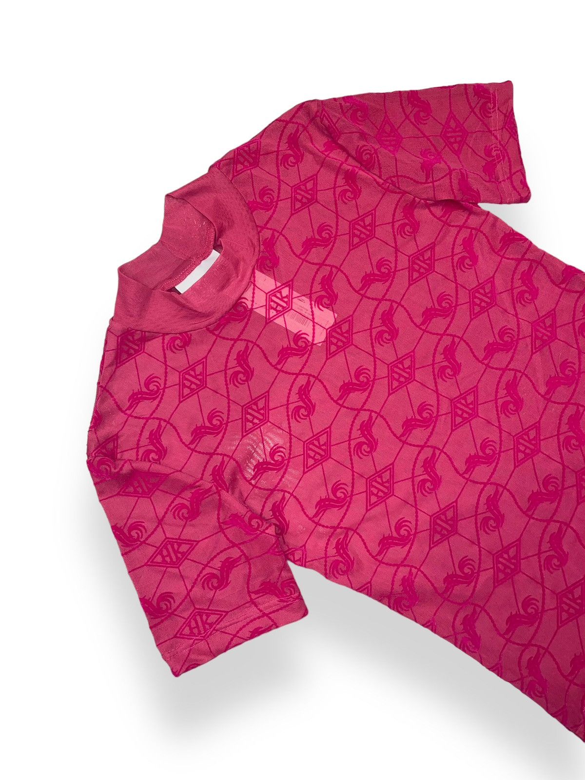 Han Kjobenhavn !DSWT! Han Kjobenhavn Monogram Pink Mesh Turtleneck Size US M / EU 48-50 / 2 - 10 Thumbnail
