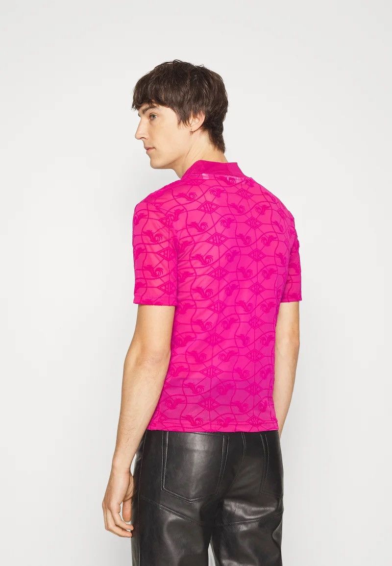 Han Kjobenhavn !DSWT! Han Kjobenhavn Monogram Pink Mesh Turtleneck Size US M / EU 48-50 / 2 - 3 Thumbnail