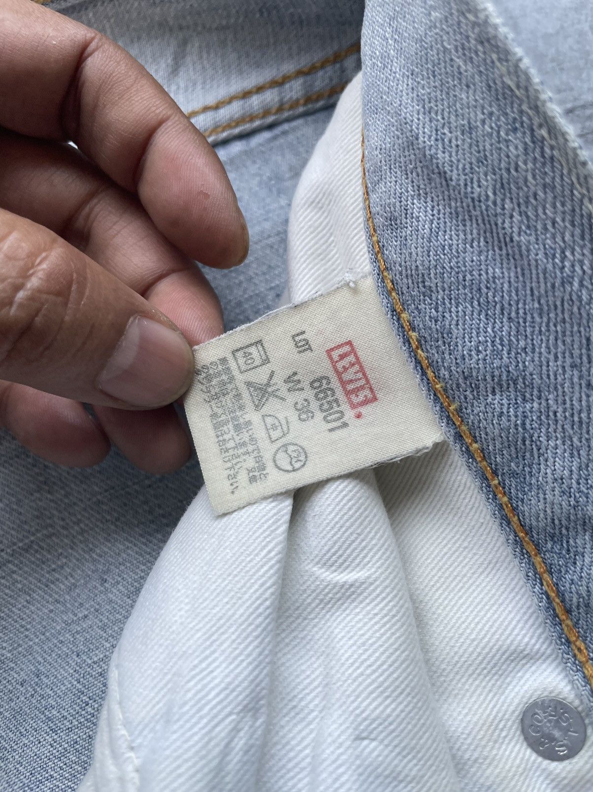 Levi's Vintage Levis 501XX E 66 Model Selvedge Denim Size US 34 / EU 50 - 19 Thumbnail