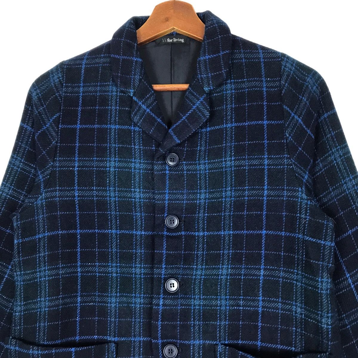 Y's × Yohji Yamamoto Vintage Y’s For Living Yohji Yamamoto Women Plaid Jacket Size M / US 6-8 / IT 42-44 - 4 Thumbnail