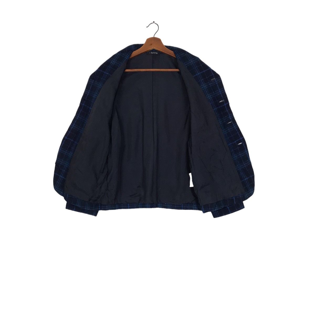 Y's × Yohji Yamamoto Vintage Y’s For Living Yohji Yamamoto Women Plaid Jacket Size M / US 6-8 / IT 42-44 - 7 Thumbnail