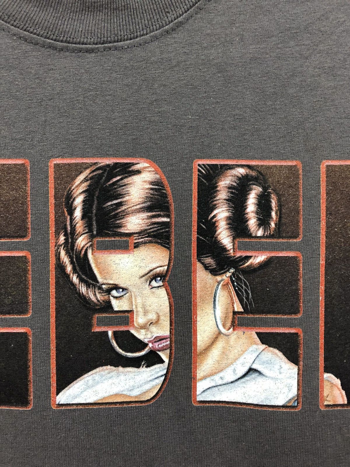 Hook-Ups × Vintage Vintage Art Nicole Brune Sexy Girl Rabel T Shirt Size US L / EU 52-54 / 3 - 4 Thumbnail