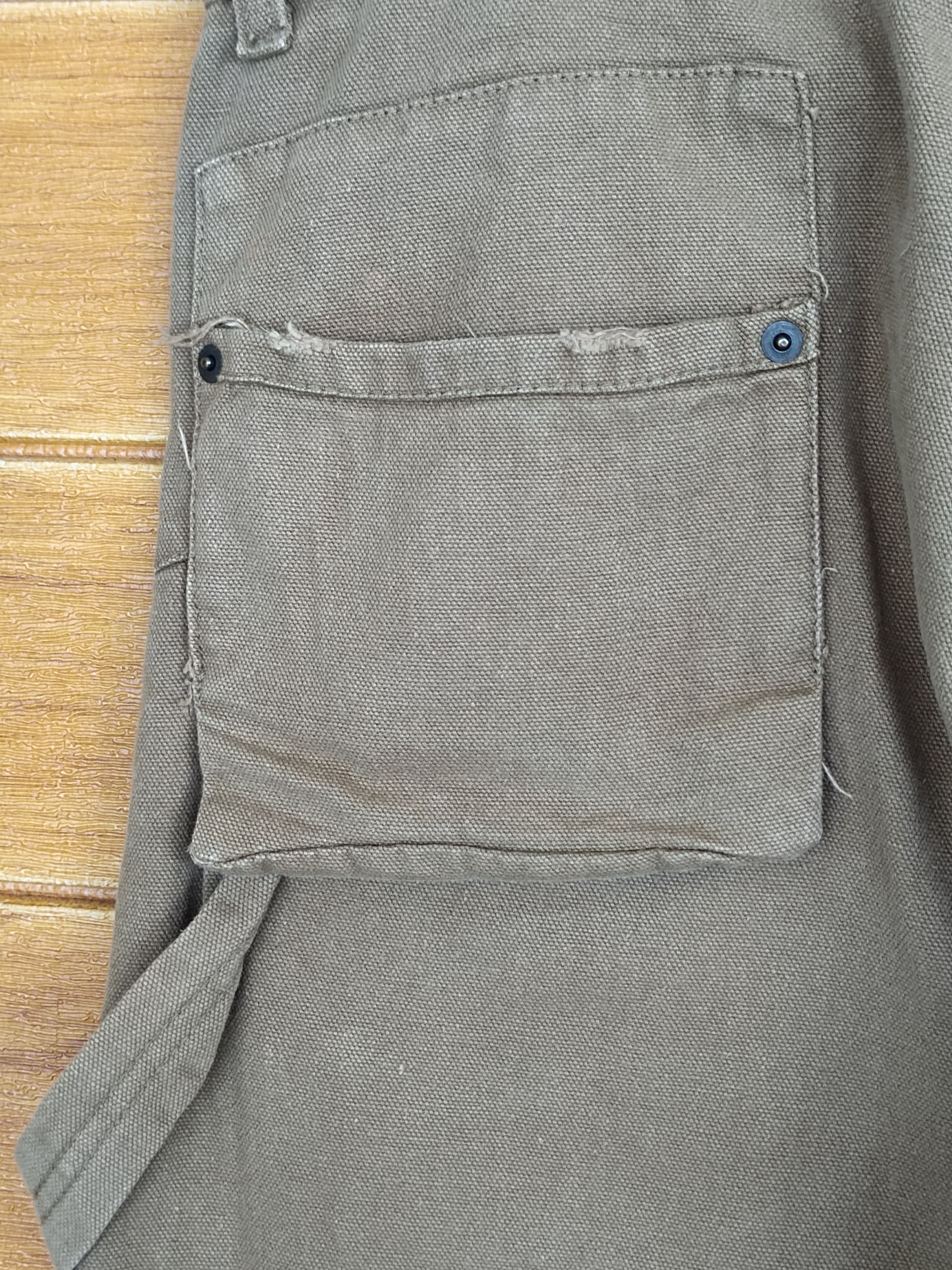 Japanese Brand Daily News Brown Duck Cotton Carpenter Baggy Denim Y2k Size US 34 / EU 50 - 13 Thumbnail