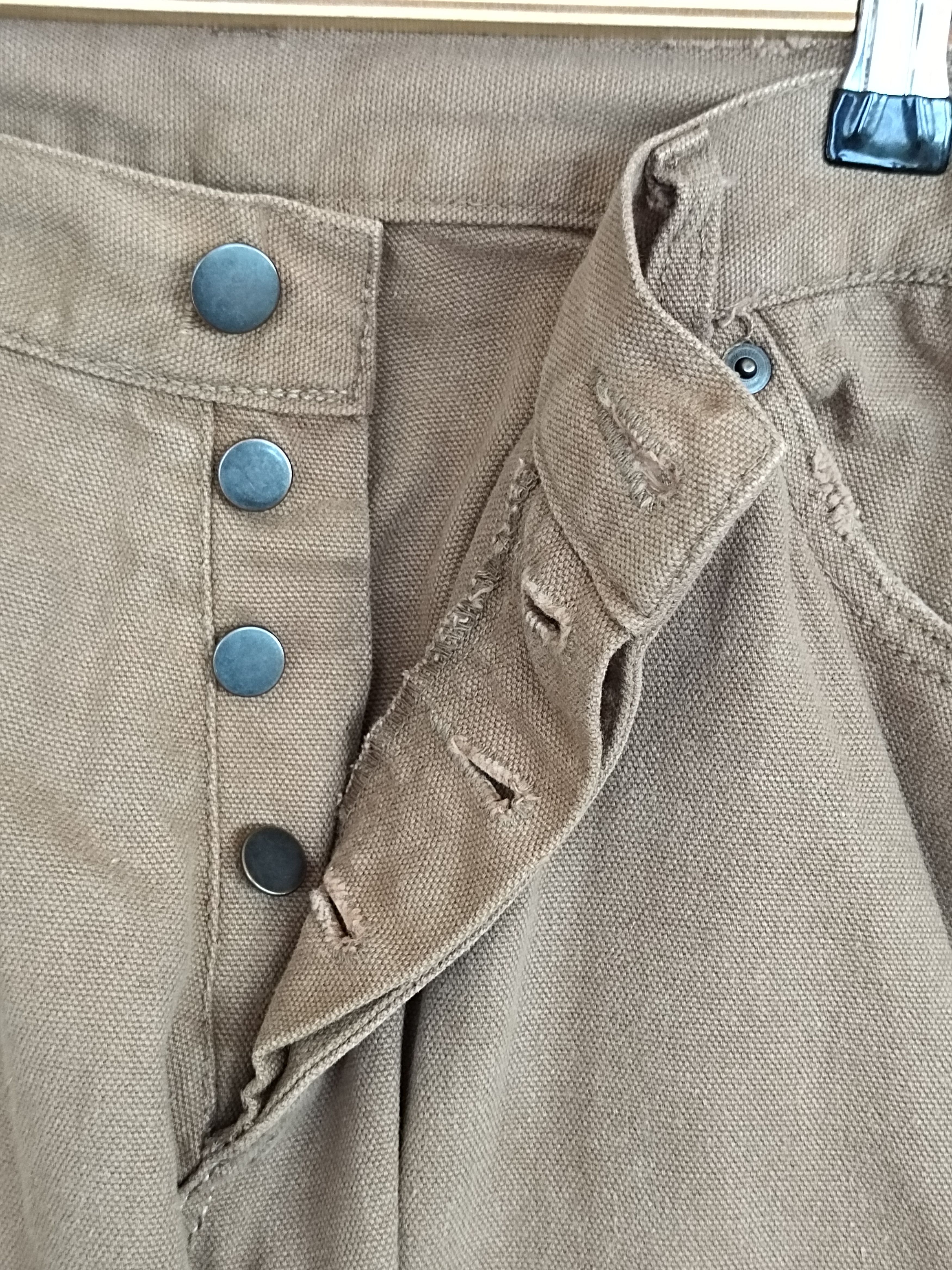 Japanese Brand Daily News Brown Duck Cotton Carpenter Baggy Denim Y2k Size US 34 / EU 50 - 17 Thumbnail