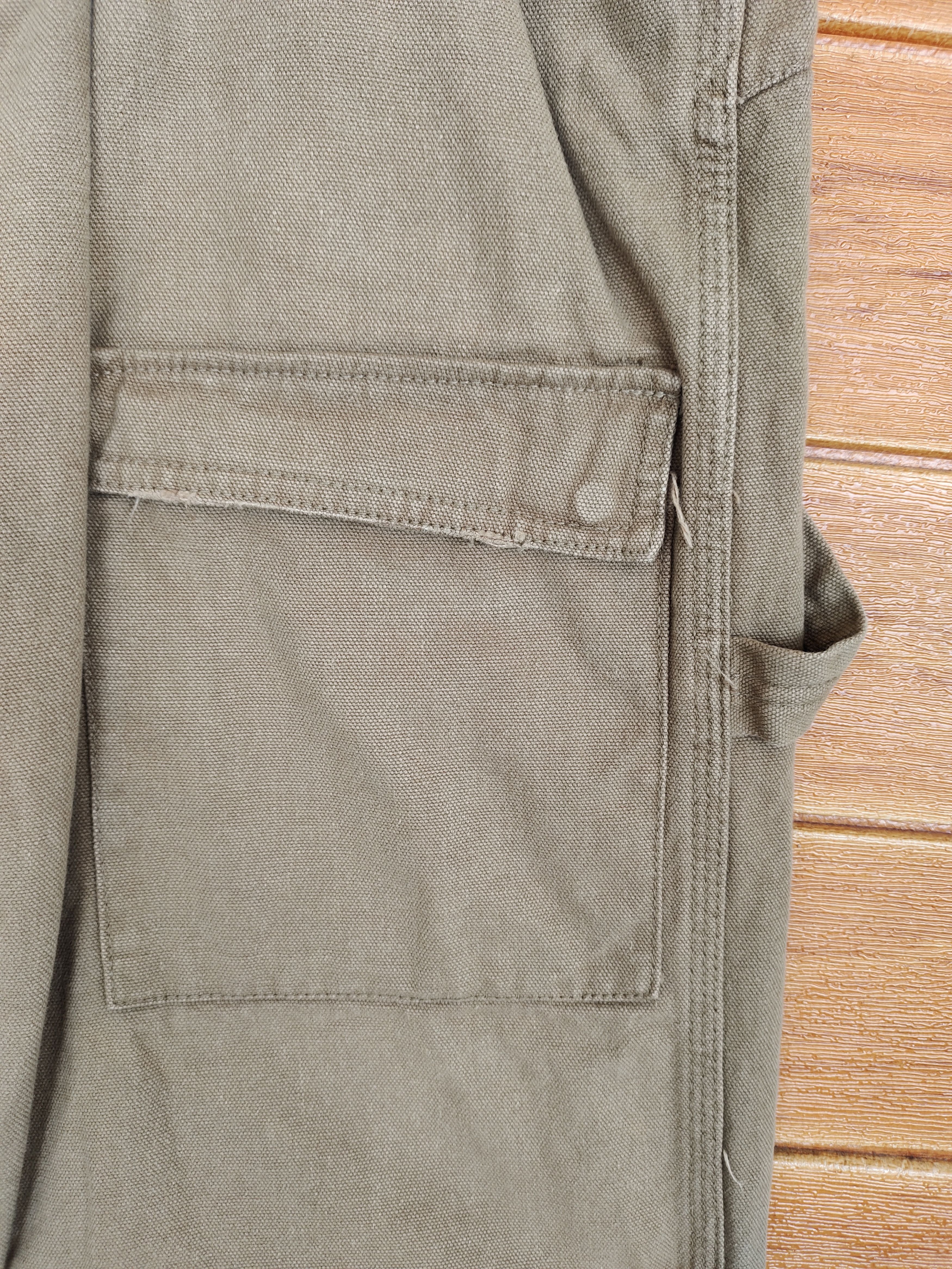 Japanese Brand Daily News Brown Duck Cotton Carpenter Baggy Denim Y2k Size US 34 / EU 50 - 4 Thumbnail