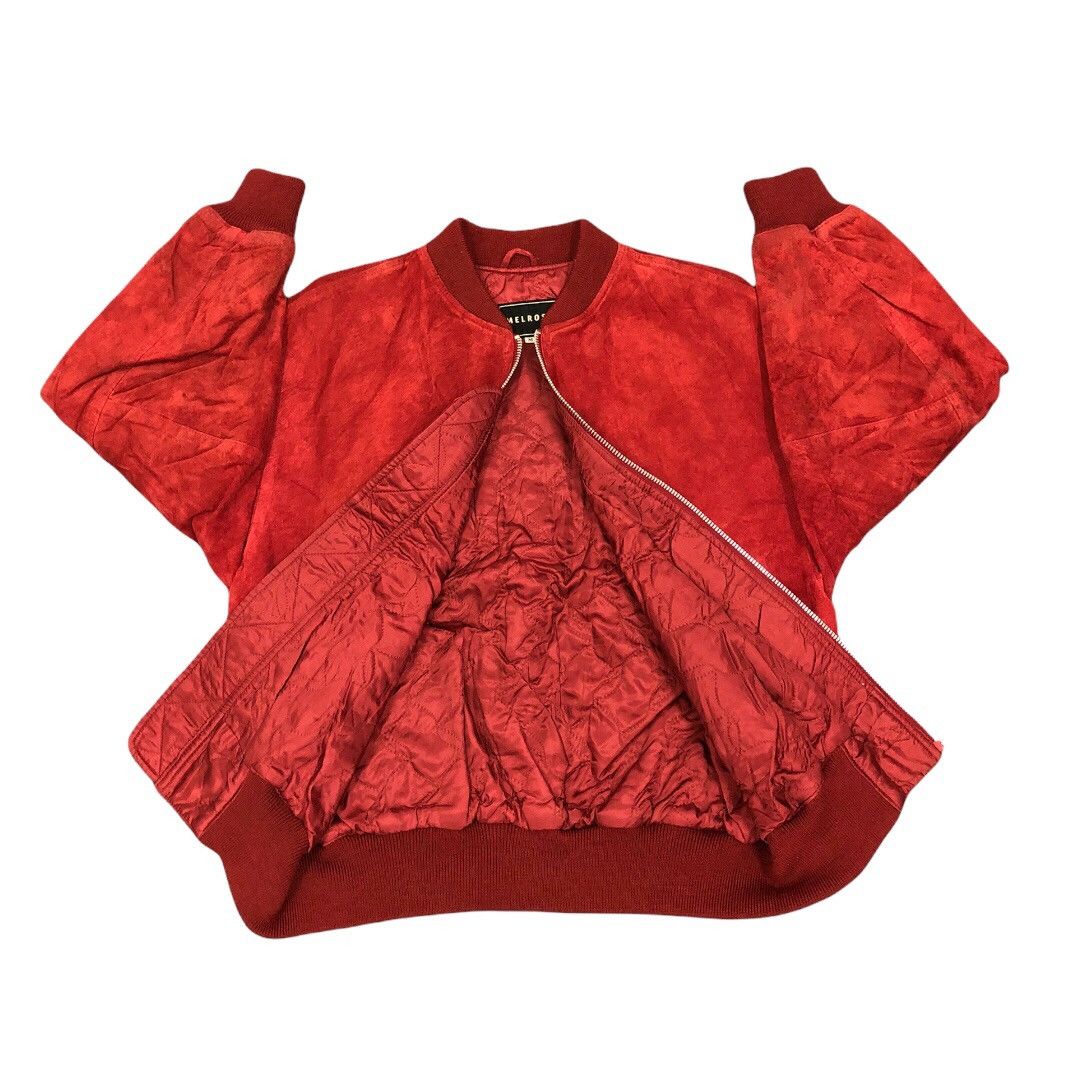 Japanese Brand × Melrose AW92 Melrose leather bomber zipper jacket Size US M / EU 48-50 / 2 - 6 Thumbnail