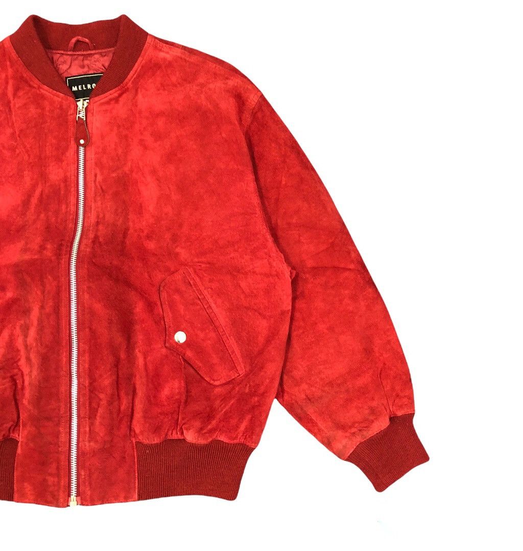 Japanese Brand × Melrose AW92 Melrose leather bomber zipper jacket Size US M / EU 48-50 / 2 - 7 Thumbnail