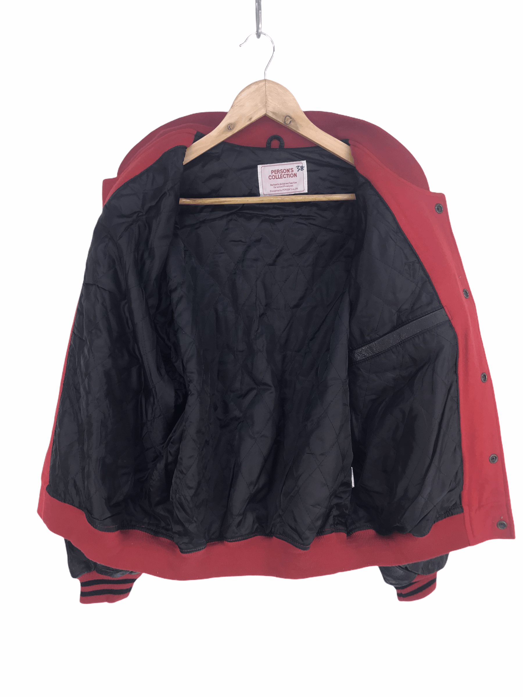 Vintage Vintage PERSON'S COLLECTION Varsity Jacket Leather/Wool Size US M / EU 48-50 / 2 - 5 Thumbnail